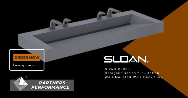 Sloan Weir Deck Sink